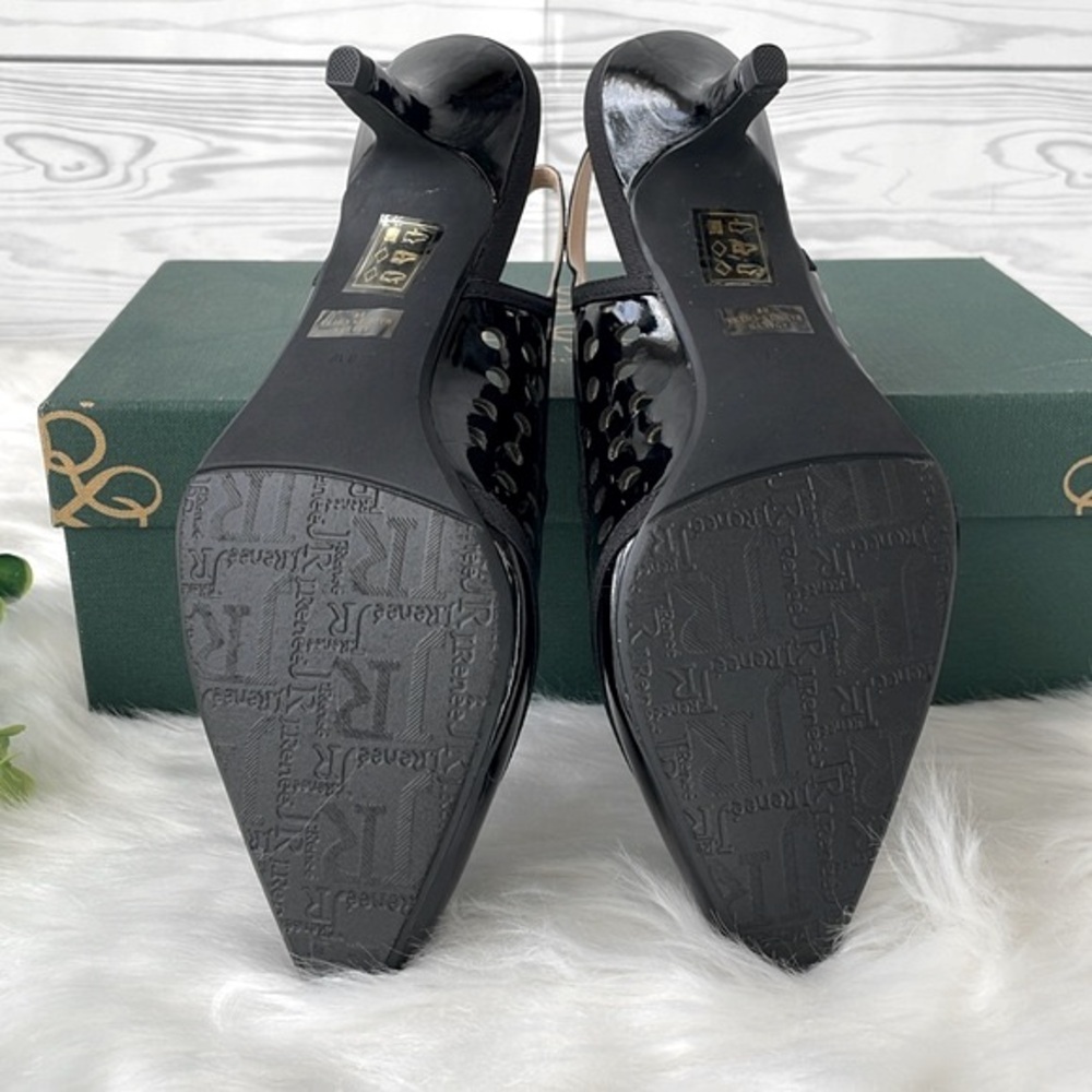 J.Renee “Adalyn” Patent Leather Kitten Heel Sling Backs - Picture 9 of 13